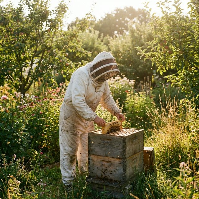 Beehive in the backyard