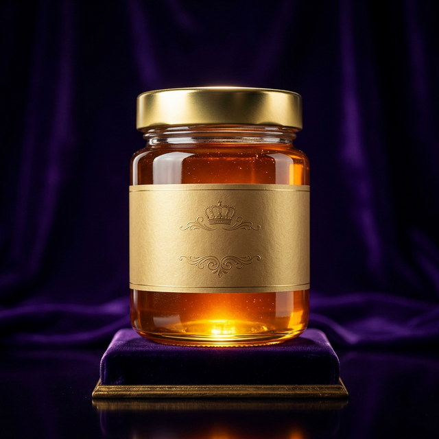 Pure Raw Wildflower Honey in Luxury Glass Jar